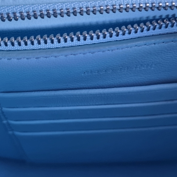 CELINE Trotter small Crossbody Shoulder Bag Leather Tiffany Blue - Picture 7 of 13